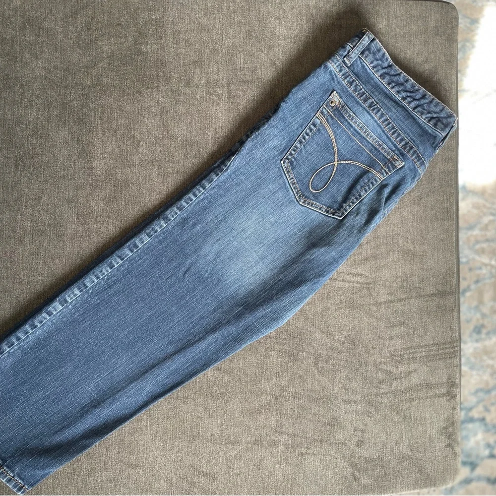 Calvin Klein Blue Straight Capri Jeans - Picture 3 of 4